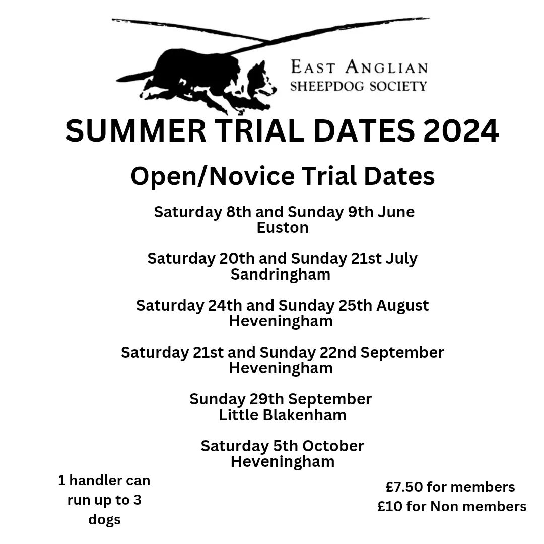 Summer Trial Entries